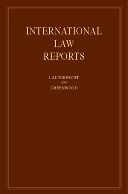 Abbildung von Lauterpacht / Greenwood | International Law Reports | 1. Auflage | 2012 | 148 | beck-shop.de