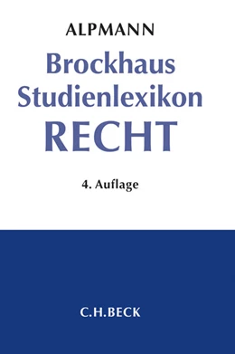 Abbildung von Alpmann | Brockhaus Studienlexikon Recht | 4. Auflage | 2014 | beck-shop.de