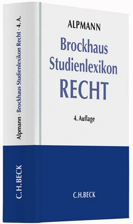 Abbildung von Alpmann | Brockhaus Studienlexikon Recht • Buch + CD-ROM | 4. Auflage | 2014 | beck-shop.de