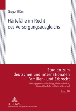 Abbildung von Blüm | Härtefälle im Recht des Versorgungsausgleichs | 1. Auflage | 2011 | 10 | beck-shop.de