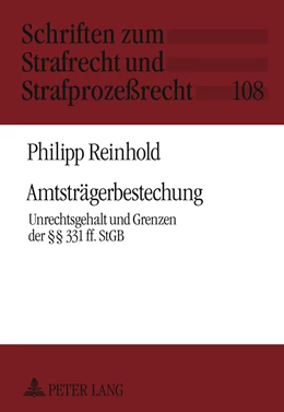 Abbildung von Reinhold | Amtsträgerbestechung | 1. Auflage | 2011 | 108 | beck-shop.de