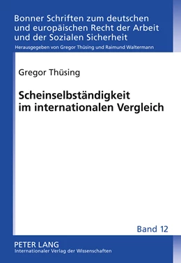 Abbildung von Thüsing | Scheinselbständigkeit im internationalen Vergleich | 1. Auflage | 2011 | 12 | beck-shop.de