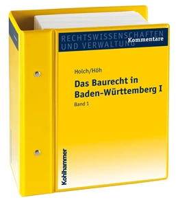 Abbildung von Holch / Höh | Das Baurecht in Baden-Württemberg I | 1. Auflage | 2020 | beck-shop.de