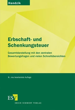 Abbildung von Handzik | Erbschaft- und Schenkungsteuer | 8. Auflage | 2012 | beck-shop.de