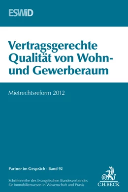 Abbildung von Vertragsgerechte Qualität von Wohn- und Gewerberaum | 1. Auflage | 2012 | Band 92 | beck-shop.de