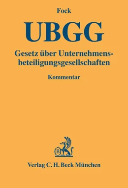 Abbildung von Fock | Gesetz über Unternehmensbeteiligungsgesellschaften: UBGG | 1. Auflage | 2005 | beck-shop.de