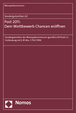 Abbildung von Haucap | Sondergutachten 62: Post 2011: Dem Wettbewerb Chancen eröffnen | 1. Auflage | 2012 | 62 | beck-shop.de