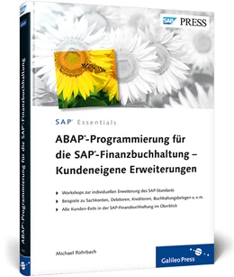 Abbildung von Rohrbach | ABAP-Programmierung für die SAP-Finanzbuchhaltung – Kundeneigene Erweiterungen | 1. Auflage | 2012 | beck-shop.de