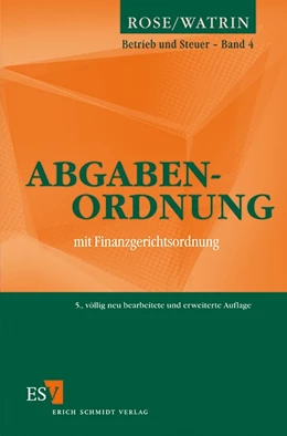 Abbildung von Watrin | Abgabenordnung | 5. Auflage | 2012 | Band 04 | beck-shop.de