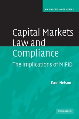 Abbildung von Nelson | Capital Markets Law and Compliance | 1. Auflage | 2012 | beck-shop.de