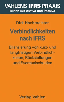 Abbildung von Hachmeister | Verbindlichkeiten nach IFRS | 1. Auflage | 2006 | beck-shop.de