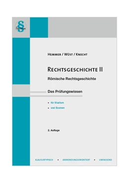 Abbildung von Hemmer / Wüst | Rechtsgeschichte II | 2. Auflage | 2012 | beck-shop.de