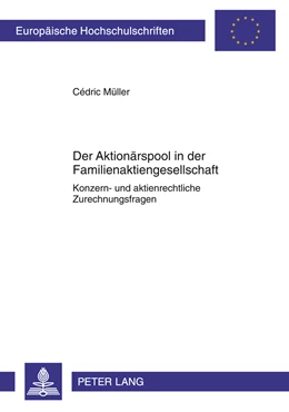 Abbildung von Müller | Der Aktionärspool in der Familienaktiengesellschaft | 1. Auflage | 2011 | 5191 | beck-shop.de