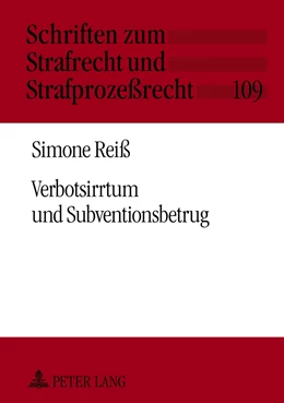 Abbildung von Reiß | Verbotsirrtum und Subventionsbetrug | 1. Auflage | 2012 | 109 | beck-shop.de