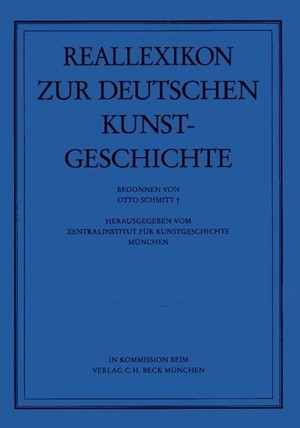 Cover: Otto Schmitt, Reallexikon Dt. Kunstgeschichte  118. Lieferung: Fuge - Fußboden