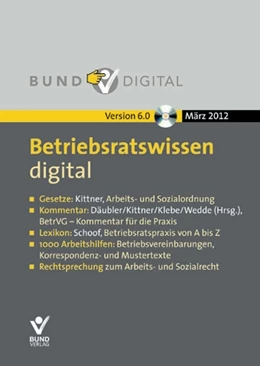 Abbildung von Däubler / Kittner | Betriebsratwissen digital | 1. Auflage | 2012 | beck-shop.de