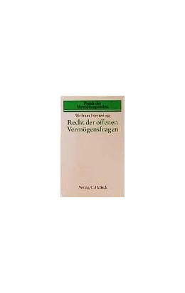 Abbildung von Försterling | Recht der offenen Vermögensfragen | 1. Auflage | 1993 | Band 6 | beck-shop.de