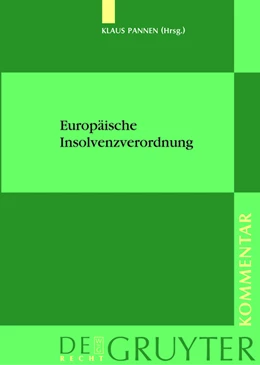 Abbildung von Pannen | Europäische Insolvenzverordnung | 1. Auflage | 2011 | beck-shop.de