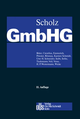 Abbildung von Scholz (Hrsg.) | GmbHG, Band 1: §§ 1–34 | 11. Auflage | 2012 | beck-shop.de