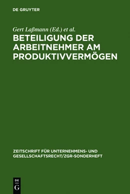 Abbildung von Laßmann / Schwark | Beteiligung der Arbeitnehmer am Produktivvermögen | 1. Auflage | 2012 | beck-shop.de