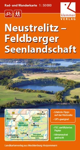 Abbildung von Kuhlmann / Wachter | Neustrelitz - Feldberger Seenlandschaft 1 : 50 000 Rad- und Wanderkarte | 2. Auflage | 2022 | beck-shop.de