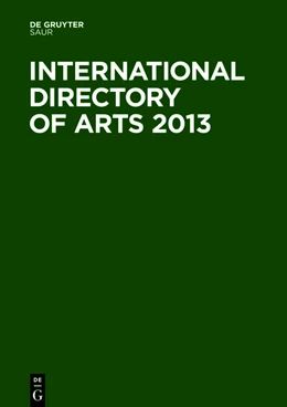 Abbildung von International Directory of Arts 2013 | 37. Auflage | 2012 | 37 | beck-shop.de