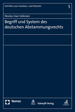 Abbildung von Vollersen | Begriff und System des deutschen Abstammungsrechts | 1. Auflage | 2012 | 5 | beck-shop.de