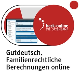 Abbildung von Gutdeutsch | beck-online. Familienrechtliche Berechnungen Online | 1. Auflage | | beck-shop.de