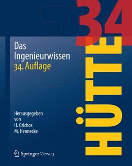 Abbildung von Czichos / Hennecke | HÜTTE - Das Ingenieurwissen | 34. Auflage | 2012 | beck-shop.de