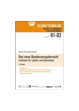Abbildung von Sachs / Trettnak-Hahnl | Das neue Bundesvergaberecht | 1. Auflage | 2012 | 1-2/2012 | beck-shop.de