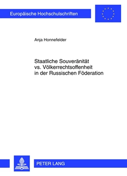 Abbildung von Honnefelder | Staatliche Souveränität vs. Völkerrechtsoffenheit in der Russischen Föderation | 1. Auflage | 2012 | beck-shop.de