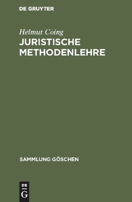 Abbildung von Coing | Juristische Methodenlehre | 1. Auflage | 1972 | 4012 | beck-shop.de