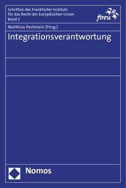 Abbildung von Pechstein | Integrationsverantwortung | 1. Auflage | 2012 | 2 | beck-shop.de