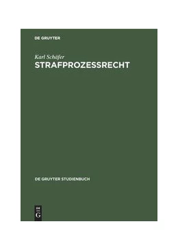 Abbildung von Schäfer | Strafprozeßrecht | 23. Auflage | 1976 | beck-shop.de