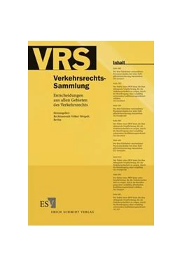 Abbildung von Weigelt | Verkehrsrechts-Sammlung (VRS) | 1. Auflage | 2012 | beck-shop.de