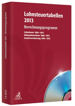 Abbildung von Lohnsteuertabellen 2013 • CD-ROM | 1. Auflage | 2012 | beck-shop.de
