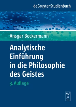 Abbildung von Beckermann | Analytische Einführung in die Philosophie des Geistes | 3. Auflage | 2008 | beck-shop.de
