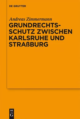 Abbildung von Zimmermann | Grundrechtsschutz zwischen Karlsruhe und Straßburg | 1. Auflage | 2012 | 190 | beck-shop.de