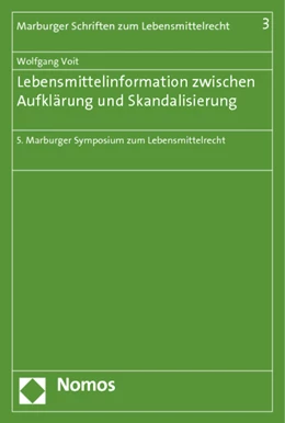 Abbildung von Voit | Lebensmittelinformation zwischen Aufklärung und Skandalisierung | 1. Auflage | 2012 | 3 | beck-shop.de