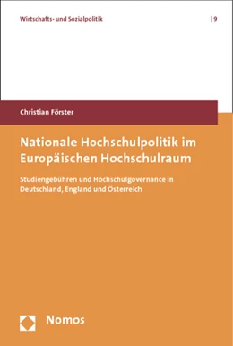 Abbildung von Förster | Nationale Hochschulpolitik im Europäischen Hochschulraum | 1. Auflage | 2012 | 9 | beck-shop.de
