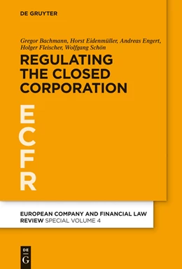 Abbildung von Bachmann / Eidenmüller | Regulating the Closed Corporation | 1. Auflage | 2013 | 4 | beck-shop.de
