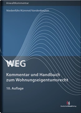 Abbildung von Niedenführ / Kümmel | WEG - Kommentar und Handbuch zum Wohnungseigentumsrecht | 10. Auflage | 2013 | beck-shop.de