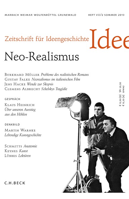 Cover: , Zeitschrift für Ideengeschichte Heft VII/2 Sommer 2013