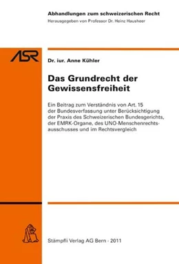 Abbildung von Kühler | Das Grundrecht der Gewissensfreiheit | 1. Auflage | 2012 | 782 | beck-shop.de
