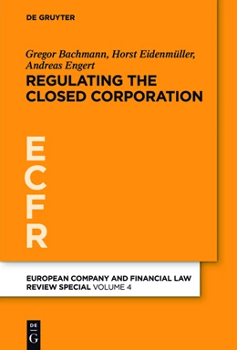 Abbildung von Bachmann / Eidenmüller | Regulating the Closed Corporation | 1. Auflage | 2013 | beck-shop.de