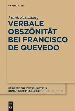 Abbildung von Savelsberg | Verbale Obszönität bei Francisco de Quevedo | 1. Auflage | 2014 | beck-shop.de
