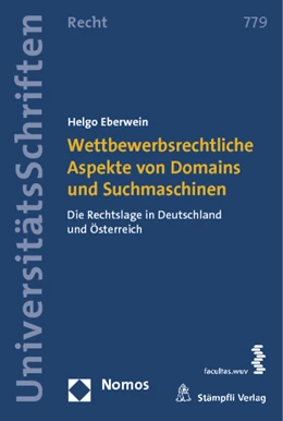 Abbildung von Eberwein | Wettbewerbsrechtliche Aspekte von Domains und Suchmaschinen | 1. Auflage | 2012 | 779 | beck-shop.de