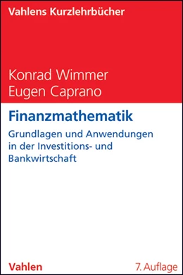 Abbildung von Wimmer / Caprano | Finanzmathematik | 7. Auflage | 2013 | beck-shop.de