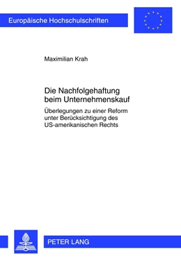 Abbildung von Krah | Die Nachfolgehaftung beim Unternehmenskauf | 1. Auflage | 2012 | 5352 | beck-shop.de