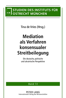 Abbildung von de Vries | Mediation als Verfahren konsensualer Streitbeilegung | 1. Auflage | 2012 | 72 | beck-shop.de